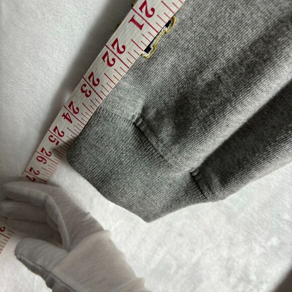 Vintage Tommy Hilfiger Rugby Shirt Men XL Gray Navy Athletic Long Sleeve 1/4 Zip - Picture 8 of 13